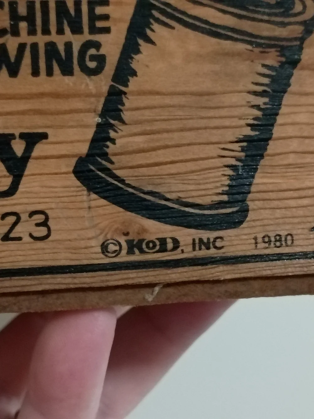Ober Thread Company Wooden Basket Advertising Vintage Decor